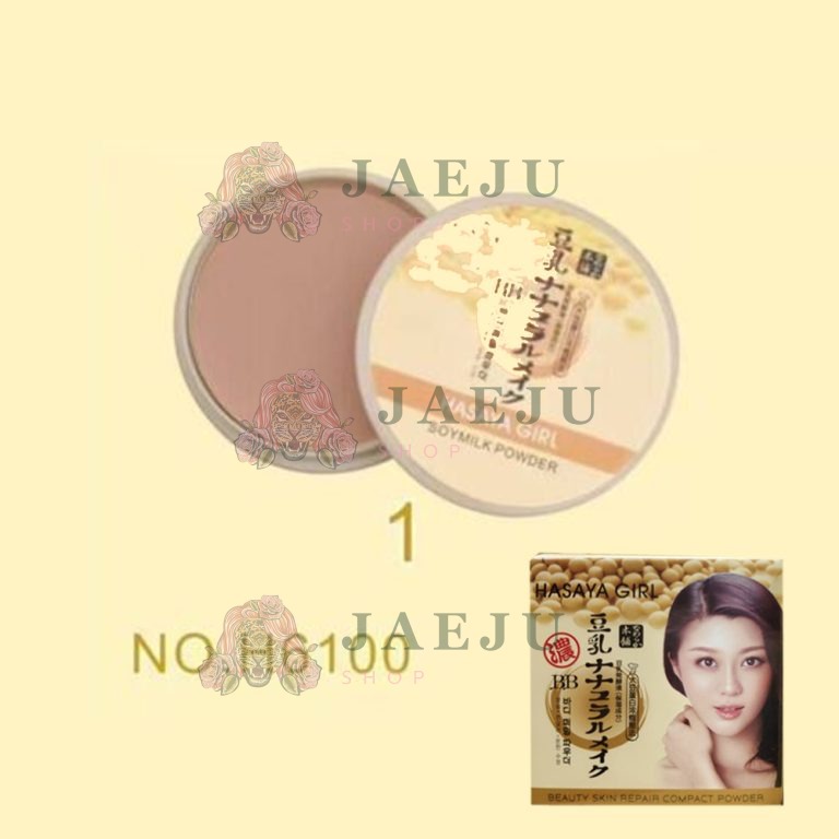 NO.H6100-01-02 Hasaya girl bb soymilk powder ฮาซาย่า แป้งเต้าฮู้ 12pcs - แป้งเบอร์ 01