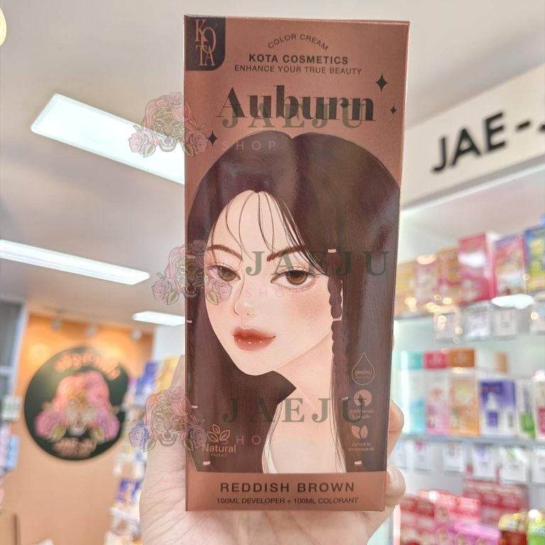 Kota cosmetice  โคทา คอสเมติก คัลเลอร์ ครีม สีผม100ml. - 04.Reddish brown