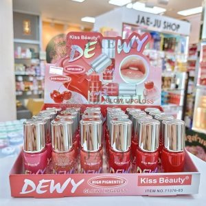 NO.71376-03 Kiss beauty dewy glow lipgloss 3mlx24pcs