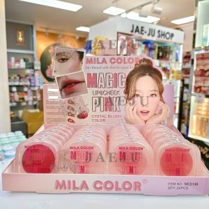 NO.MC5138 Mila color magic lip&cheek pink cystal blush color 24pcs