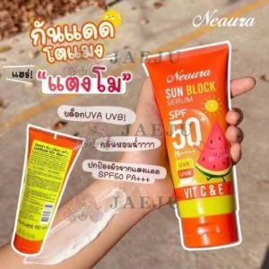 Neaura sun block serum spf 50+pa++++ นีออร่า ซันบล็อก เซรั่ม 150g.