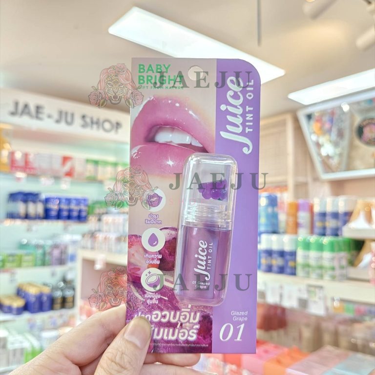 Baby bright juice tint oil เบบี้ไบร์ท จูซทินท์ออยล์ 3.1g. - 01.Glazed grape