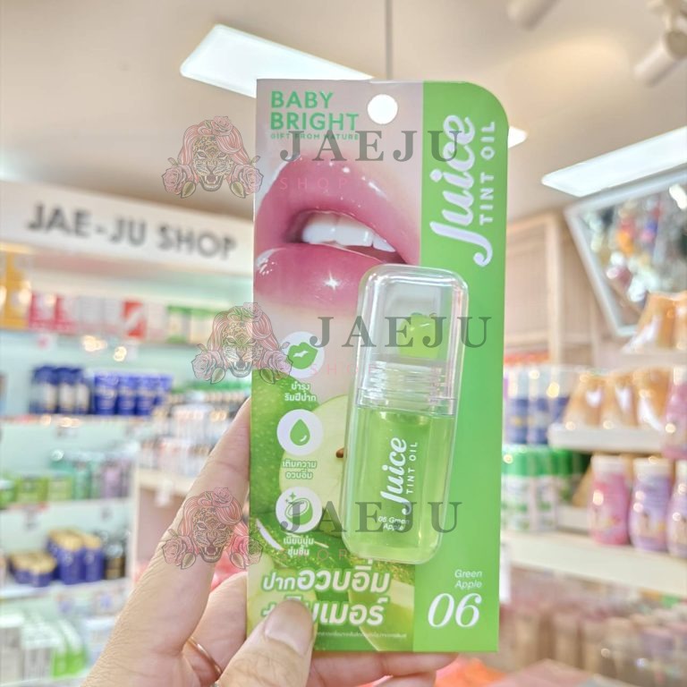 Baby bright juice tint oil เบบี้ไบร์ท จูซทินท์ออยล์ 3.1g. - 06.Green apple