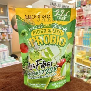 Woonae 22x fiber&dtx probio โปรไบโอ ไฟเบอร์ แอนด์ ดีทีเอ็กซ์  20gx10pcs