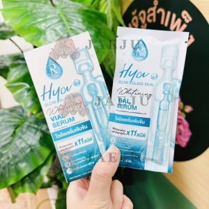 Ratcha hya glow glass skin whitening vial serum