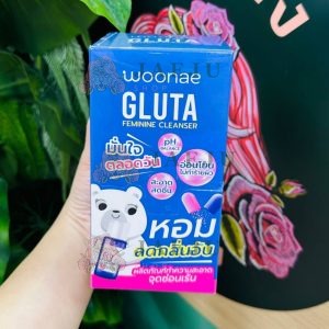 Woonae gluta feminine cleanser วูเน่ กลูต้า เฟมิมีน คลีนเซอร์ 30กรัม*6