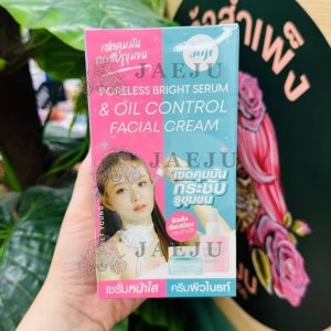 Joji poreless bright serum&oil control facial cream