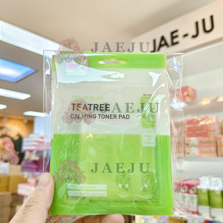 Dermal pad เดอร์มอล 23ml.x5pcs - Dermal teatree calming toner pad