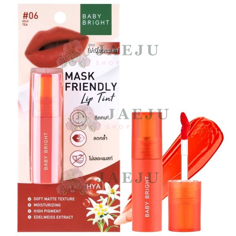 Baby bright Mask Friendly lip tint - NO.6Goji Tea