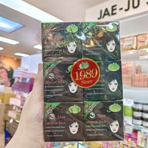 Jam green tea gluta collagen soap