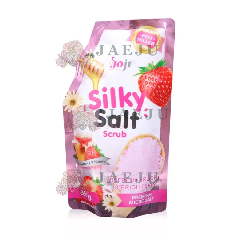Joji secret young silky salt scrub โจจิ ซิลกี้ ซอลล์ สครับ 350g. - strawberry&honey