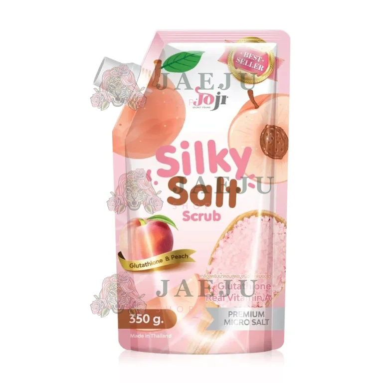 Joji secret young silky salt scrub โจจิ ซิลกี้ ซอลล์ สครับ 350g. - glutathione&peach