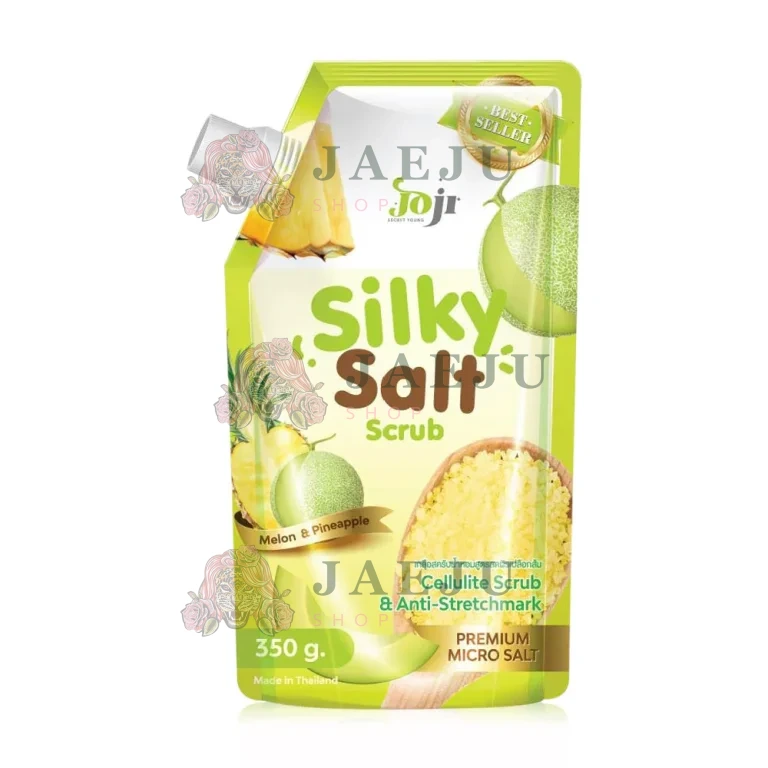 Joji secret young silky salt scrub โจจิ ซิลกี้ ซอลล์ สครับ 350g. - melon&pineapple