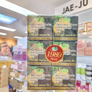 .Jam charcoal gluta collagen soap
