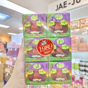 Jam mangosteen gluta collagen soap