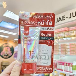 Joji secret young retinol rejuvente gentle gel cleanser เรตินอล รีจูวิเนต เจนเทิล เจล คลีนเซอร์ 50g.