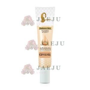 Chaonang radiance skin foundationC21 spf 30 pa+++ เจ้านางรองพื้นกันแดดแบบหลอด 15g.
