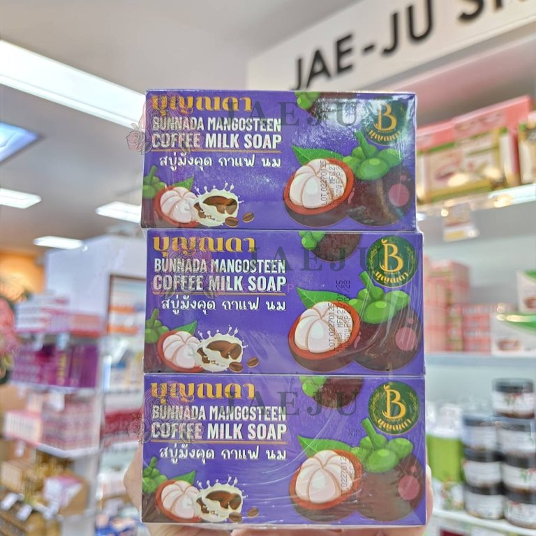 Bunnada soap บุญณดา  90gx6pcs - 06.Mangosteen coffee milk