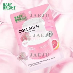 Baby bright collagen jelly toner pad โทนเนอร์แพท ผิวไบร์ท เช็ด&มาสก์ 33gx6pcs