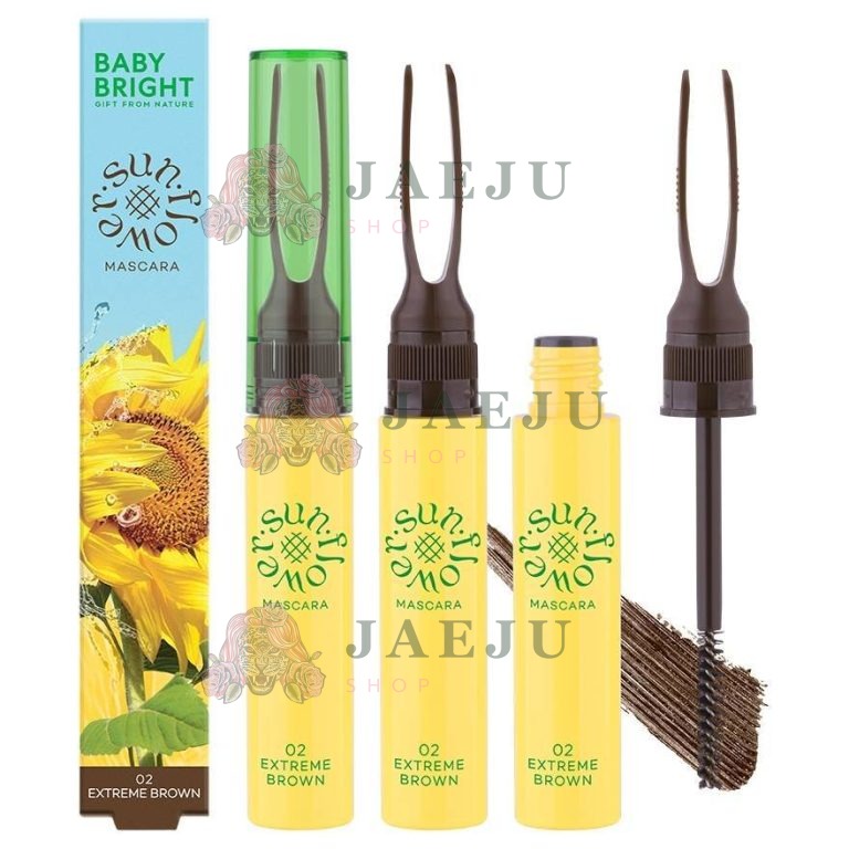 Baby bright sunflower mascara เบบี้ไบร์ท ซันฟลาวเวอร์มาสคาร่า - NO.2extreme brown