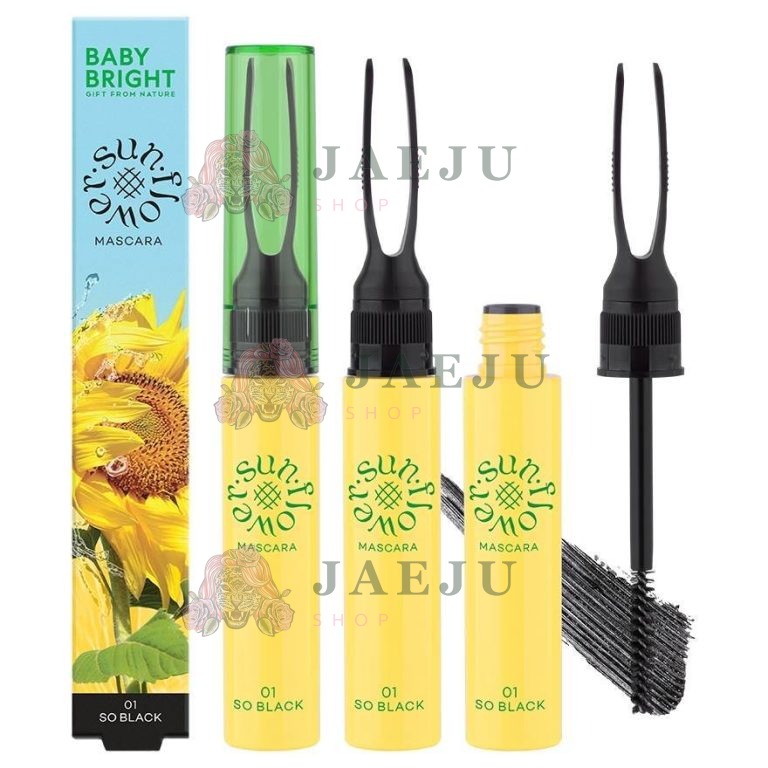Baby bright sunflower mascara เบบี้ไบร์ท ซันฟลาวเวอร์มาสคาร่า - NO.1so black