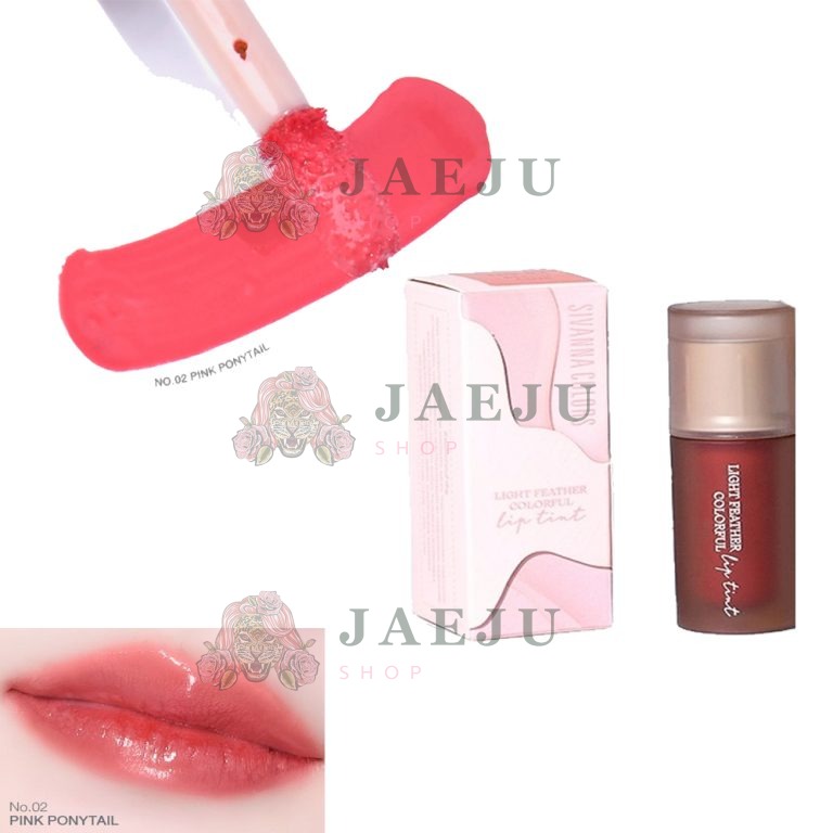 HF822 Sivanna colors light feather colorful lip tint ซีเวนน่า คัลเลอร์ ไลน์ ลิปทิ้น 2.5g. - 02.PINK PONYTAIL