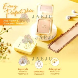 Cute press evory perfect skin plus vitamin e foundation powder