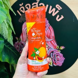 Mistine white spa body lotion มิสทีน ไวท์ สปา โลชั่นสูตรฟักข้าว
