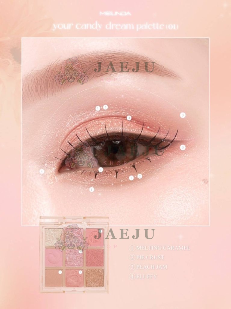 MEILINDA YOUR CANDY DREAM PALETTE - COTTON PEACH