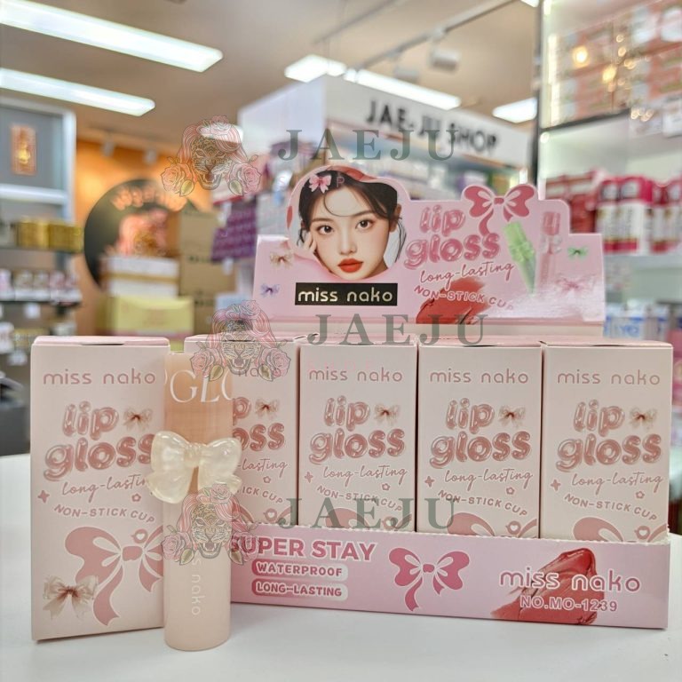 Miss nako lip gloss มิส นาโกะ ลิป กลอส 4สี 2.8ml. - 02.Peach