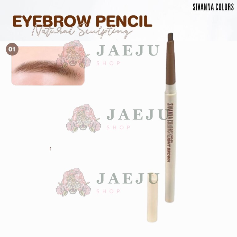 HF935 Sivanna colors natural sculpting eyebrow pencil ซีเวนน่า คัลเลอร์ส อายบราว 0.3g - 01.Light brown