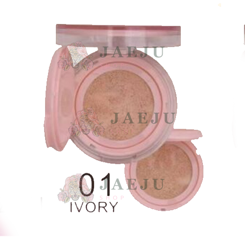 Miss nako air cushion cream มิส นาโกะ แอร์ คูชชั่น ครีม กล่องชมพู 13ml./set - 01.IVORY