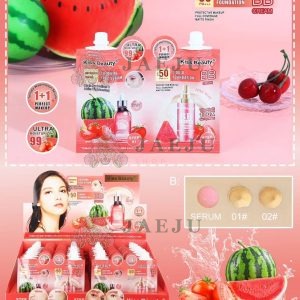Kiss beauty watermelon tomato bb cream spf 50pa+++ คิสบิวตี้ บีบีครีม แตงโม มะเขือเทศ เอสพีเอฟ 50พีเอ+++