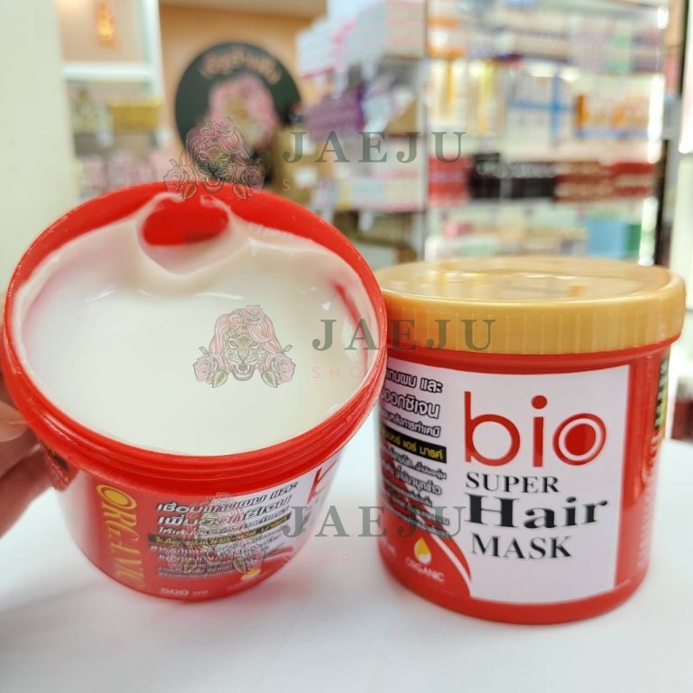 Bio treatment cream ไบโอ ทรีทเม้นท์ ครีม 500ml. - Bio super hair mask organic