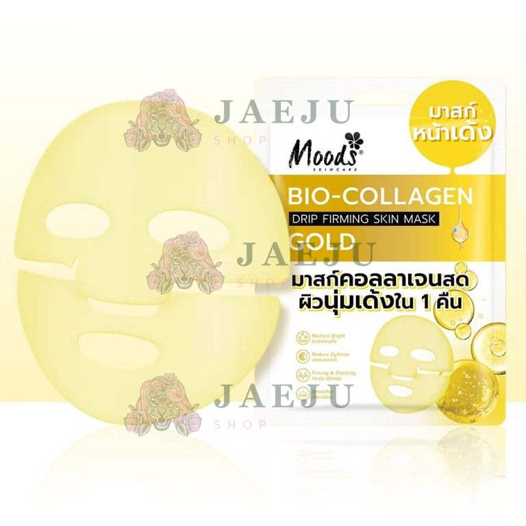 Moods BIO-colllagen drip mask มูส ไบโอ คอลลาเจน สกิน มากส์ 23gx5pack - 01.Firming Skin