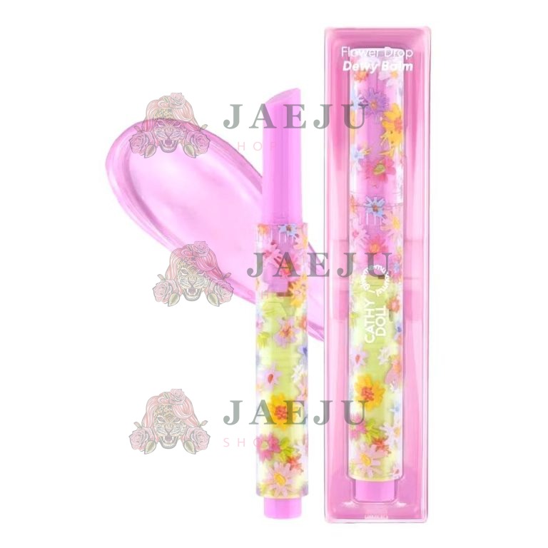 Cathy doll give me museums flower drop dewy balm เคที่ดอลล์ กิฟมีมิวเชียม ฟลาวเวอร์ดรอปดิวอี้บาล์ม - NO.1Lilac