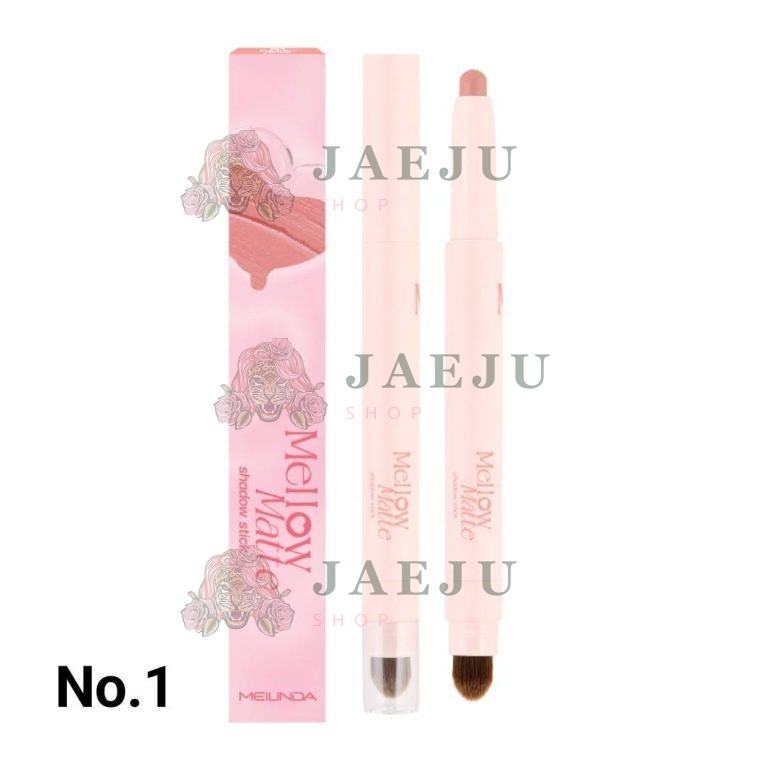 Meilinda mellow matte shadow stick เมลินดา เบลโล่ แมทท์ ชาโดว์ สติ๊ก - NO.1Peach Jello