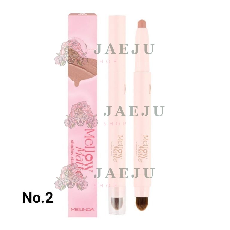 Meilinda mellow matte shadow stick เมลินดา เบลโล่ แมทท์ ชาโดว์ สติ๊ก - NO.2Milk Latte