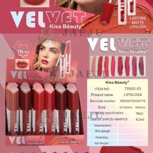 Kiss Beauty VELVET LASTING MATTE LIPGLOSS