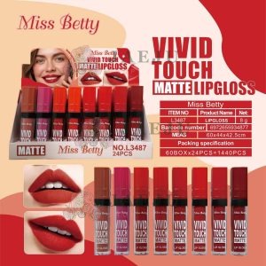 Miss betty matte lip gloss มิสบิวตี้ แมทท์ลิปกลอส