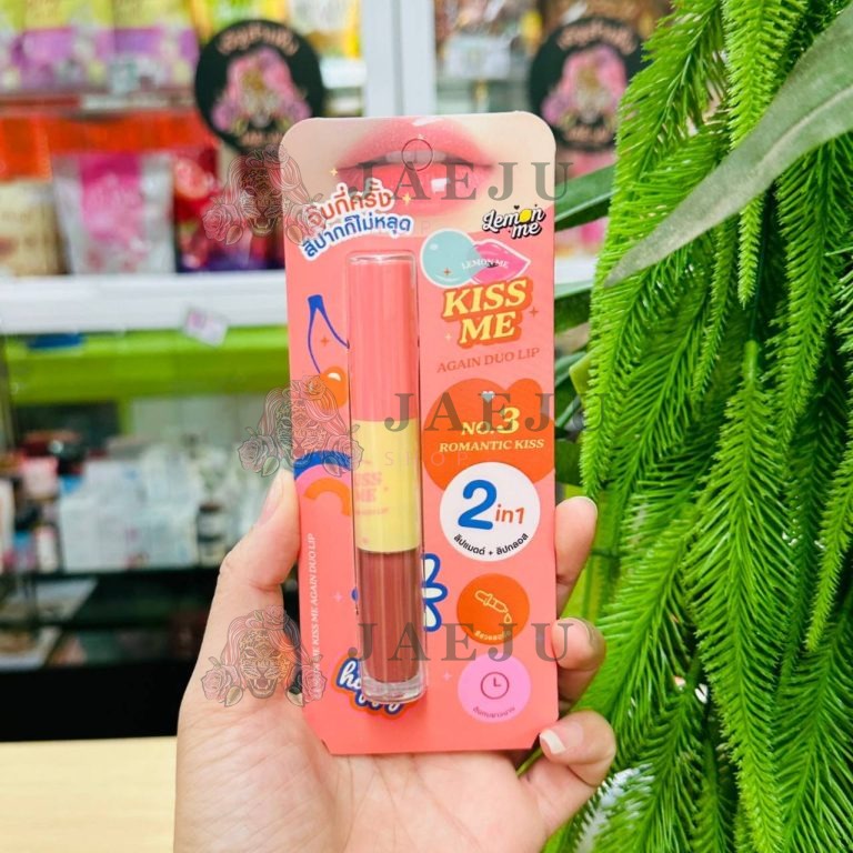 Lemon me kiss me again duo lip# sweet kiss เลม่อน มี คิส มี อะเกน ดูโอ้ ลิป - NO.3โรแมนติก คิส