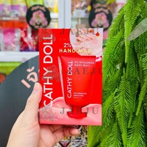 Cathy doll 2% Hyaluron hand mask watermelon smoo เคที่ดอลล์ ทูเปอร์เซ็นต์ไฮยาลูรอนแฮนด์มาส์ก#วอเตอร์เมล่อนสมูทตี้