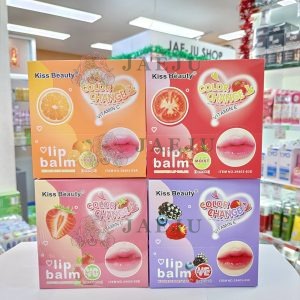 NO.29403-03 kiss beauty color change vitamine lip balm 3.5gx12pcs