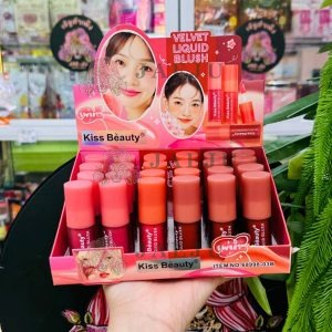 Kiss beauty velvet liquid blush คิสบิวตี้ ลิปกลอส