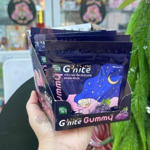 Handy herb G nite gummy แฮนดี้เฮิร์บ จี-ไนท์ กัมมี่ องุ่น(24g x 6pcs)