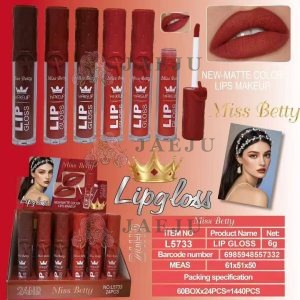 NO.L5733 Miss betty lip gloss มิสบิวตี้ ลิปกลอส 8gx24pcs