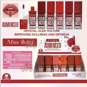 NO.L5580 Miss betty lip gloss มิสบิวตี้ ลิปกลอส 8gx24pcs