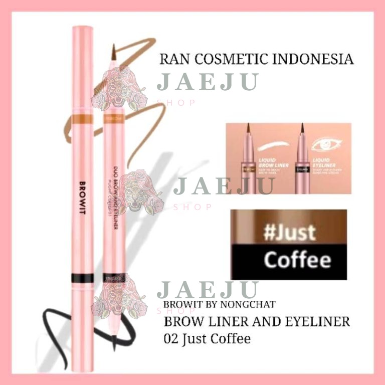 BROWIT  DUO BROW ANA EYELINER บราวอิท  ดูโอ้บราวแอนด์อายไลเนอร์ - NO.2Just coffee