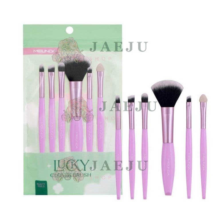 MC 4312 Meilinda lucky clover brush ชุดแปรงคละสี - 01.Purple