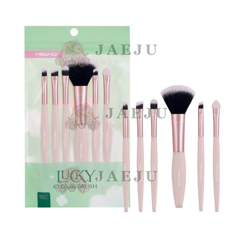 MC 4312 Meilinda lucky clover brush ชุดแปรงคละสี - 02.Cream